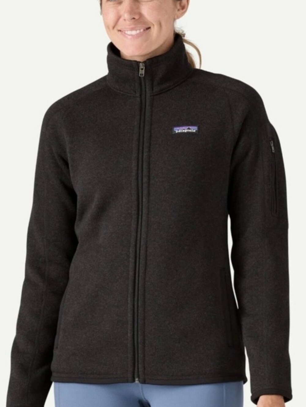 Patagonia better sweater black full zip size M